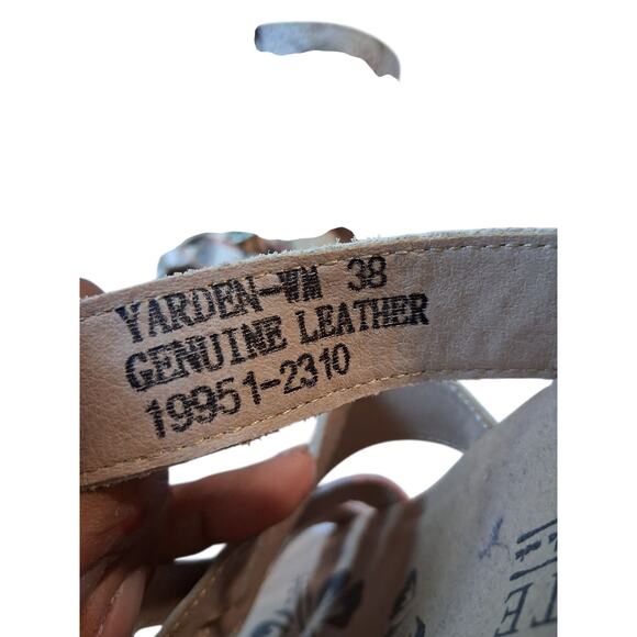 L'Artiste Spring Step Yarden Womens Size 38EU Floral Leather Resortwear Sandals - Picture 3 of 11